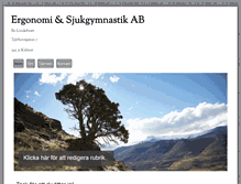 Tablet Screenshot of ergonomisjukgymnastikab.com